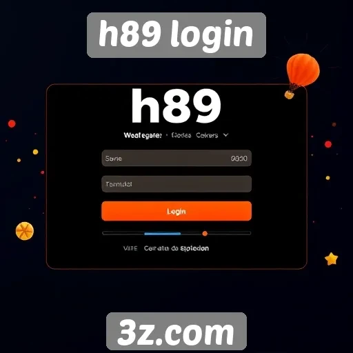Interface do H89 Login promete facilitar a navegação